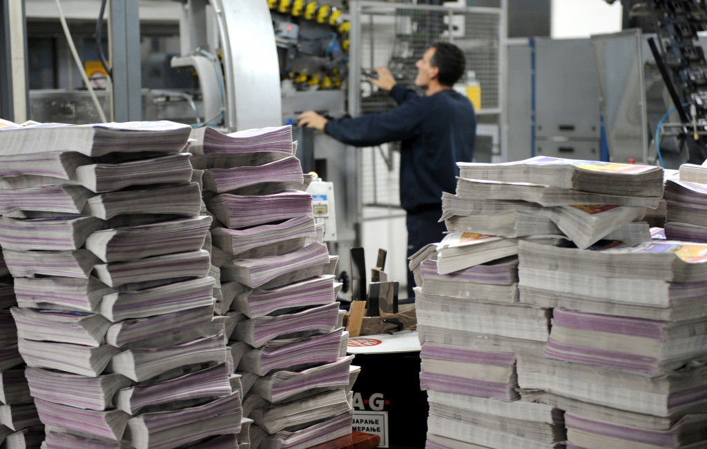 printing process in the publishing house